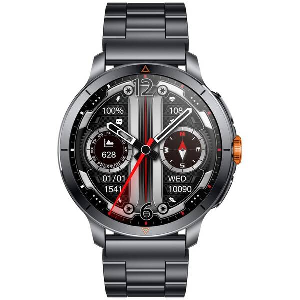 Inteligentné hodinky ARMODD Silentwatch 8 Pro GPS s kovovým remienkom + silikónový remienok čierne

