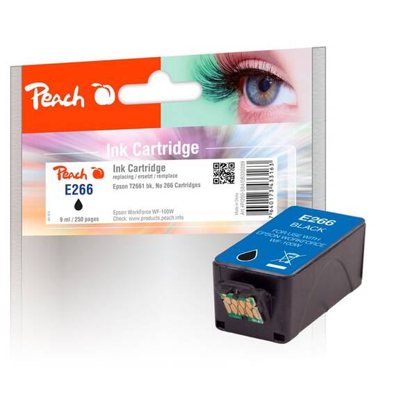 Cartridge Peach Epson 266, T2661, 250 strán čierna

