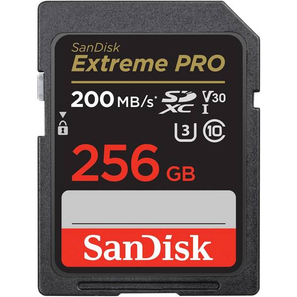 Pamäťová karta SANDISK 256GB UHS-I U3 (200R/140W) 

