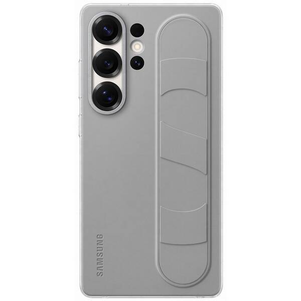 Kryt na mobil Samsung Standing Grip s poutkem na Galaxy S25 Ultra sivý

