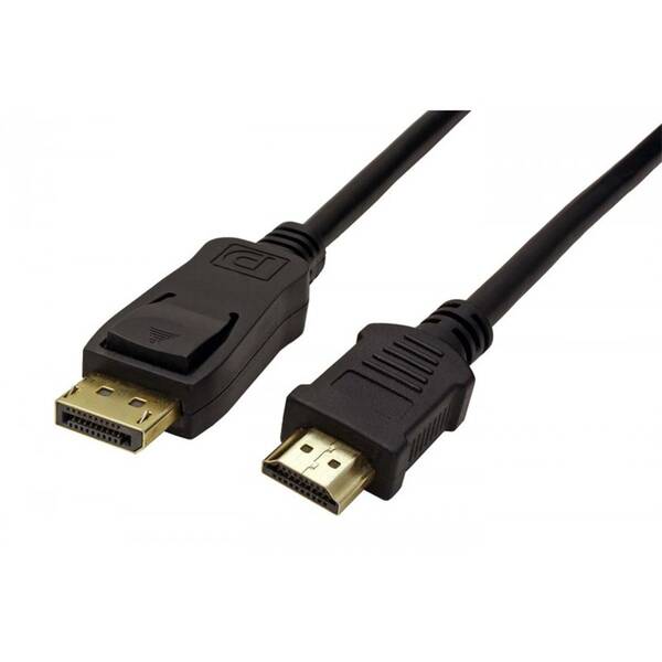 Kábel WG DisplayPort 1.2/HDMI 1.4, 2m čierny

