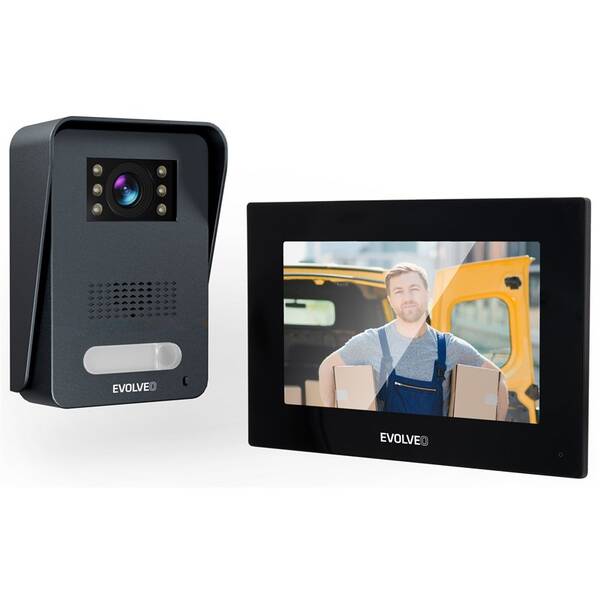 Dverný videotelefón Evolveo DoorPhone AP1- 2 čierny


