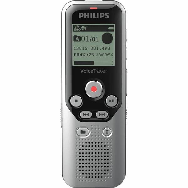 Diktafón Philips DVT1250 čierny/strieborný


