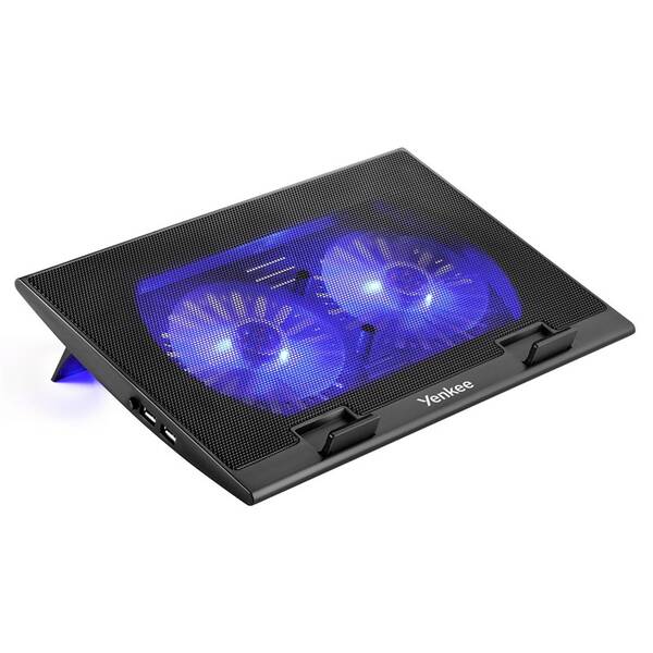 Chladiaca podložka pre NTB YENKEE Blue Lighting čierna

