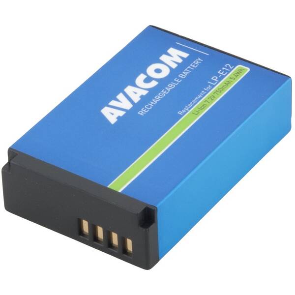 Batéria Avacom Canon LP-E12 Li-Ion 7.2V 750mAh 5.4Wh modrá

