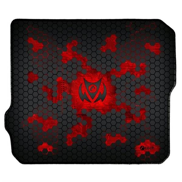 Podložka pod myš C-Tech ANTHEA CYBER 32 x 27 cm čierna/červená

