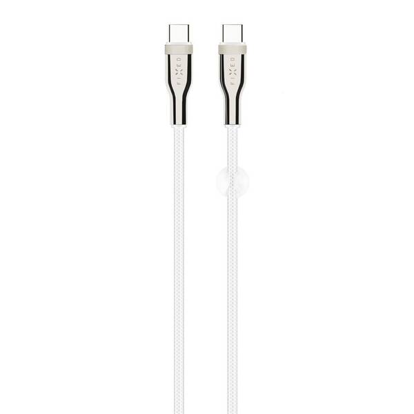 Kábel FIXED USB-C/USB-C s podporou PD, 100W, 2m biely

