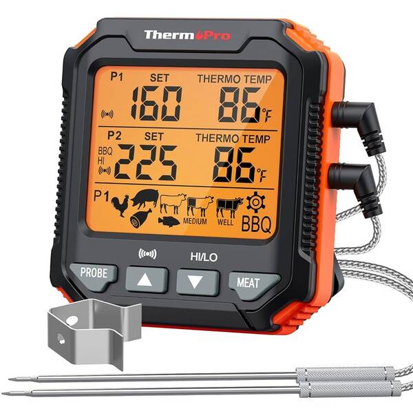 Teplomer do mäsa ThermoPro TP-717 žltý


