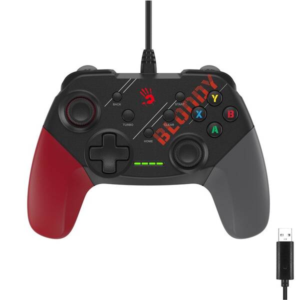 Gamepad A4Tech GP30 čierny/červený

