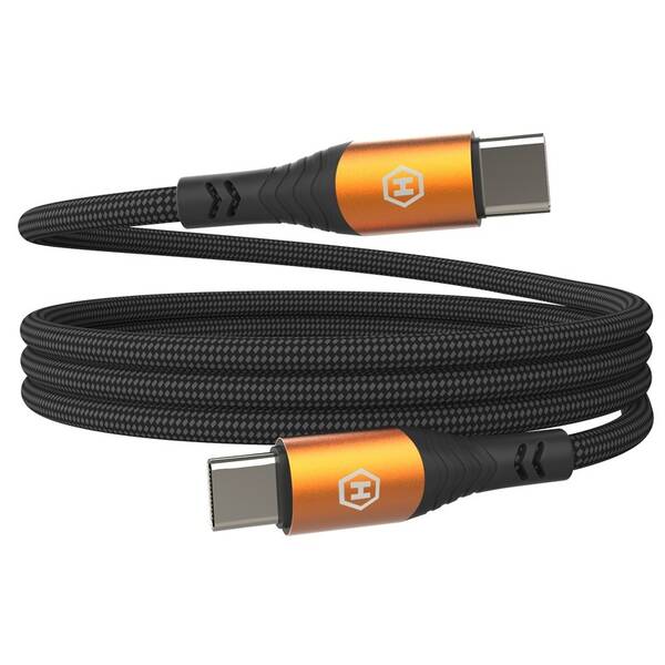 Kábel myPhone Hammer USB-C/USB-C 100W 1m čierny

