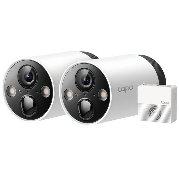 IP kamera TP-Link Tapo C420S2, Smart kit (2 batériové kamery + hub) biela


