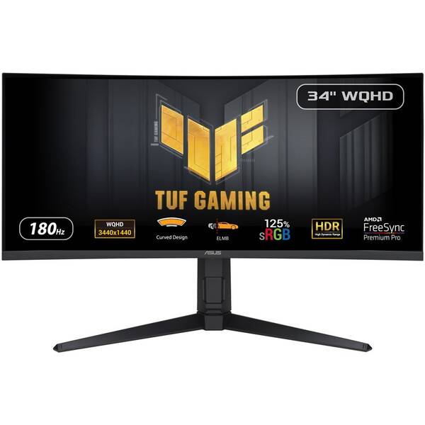Herný monitor Asus TUF Gaming VG34VQL3A čierny

