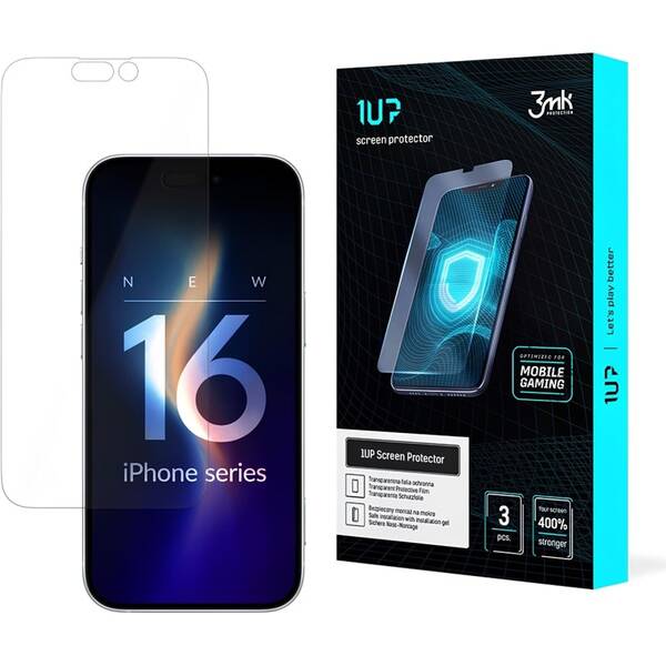 Tvrdené sklo 3mk 1UP na Apple iPhone 16 Pro Max (3ks) 

