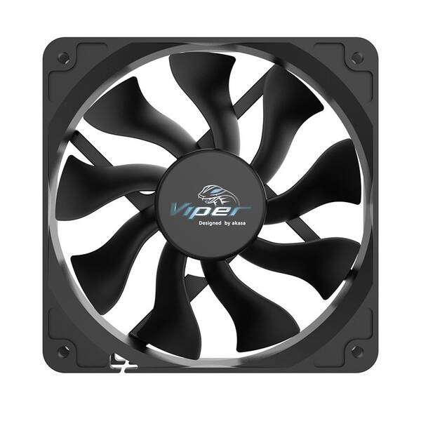 Ventilátor AKASA Viper Black 120 mm čierny

