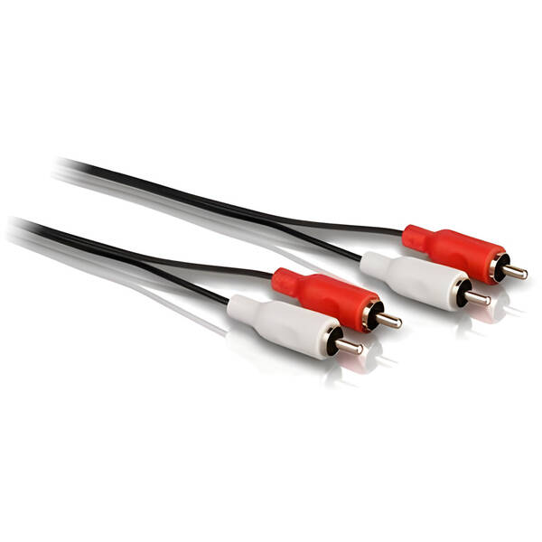 Kábel Philips 2xRCA, 1,5 m čierny

