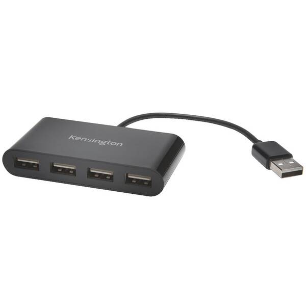 USB Hub KENSINGTON USB 2.0/4x USB 2.0 čierny

