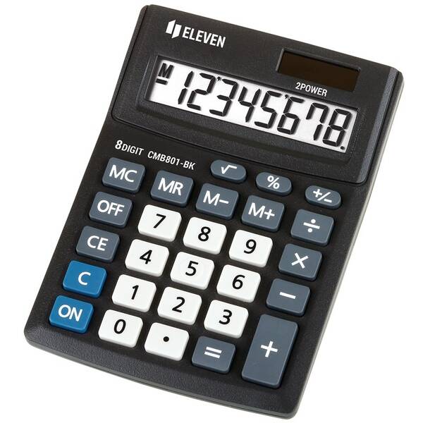 Kalkulačka Eleven CMB801BK, stolná, osemmiestna čierna


