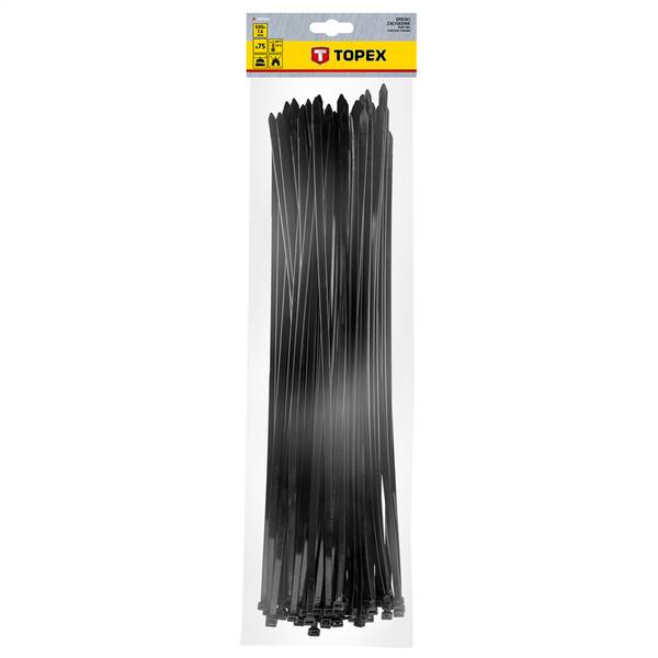 Sťahovacie pásky Topex 7,6x500 mm (75 ks) 

