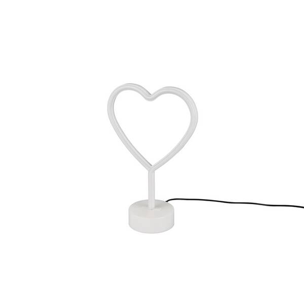 Stolná lampička Reality HEART Table lamp biela

