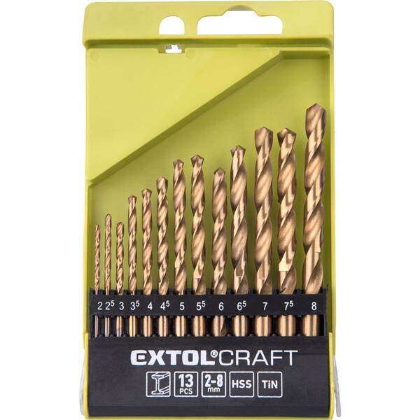 Sada vrtákov Extol Craft 1118A HSS (13 ks) 

