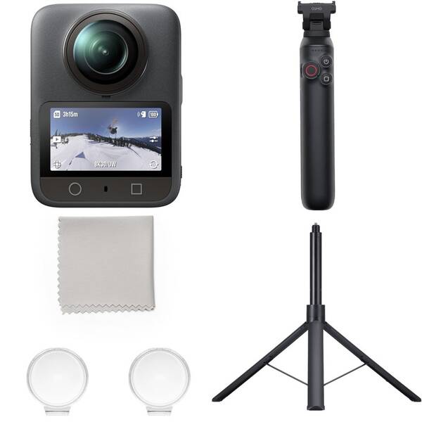 Outdoorová kamera DJI Osmo 360 Adventure Combo Hiking Bundle čierna


