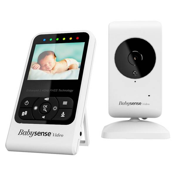 Detská elektronická pestúnka Babysense Video Baby Monitor V24R biela

