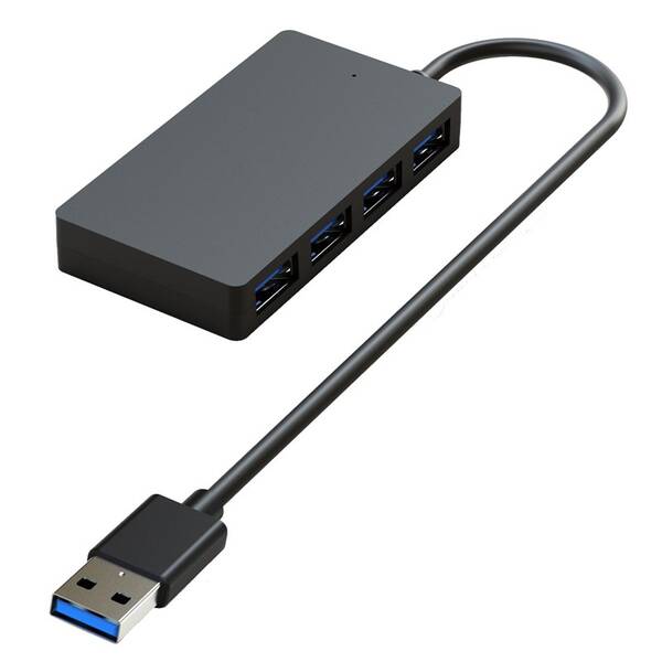 USB Hub WG USB/4x USB 3.0 čierny

