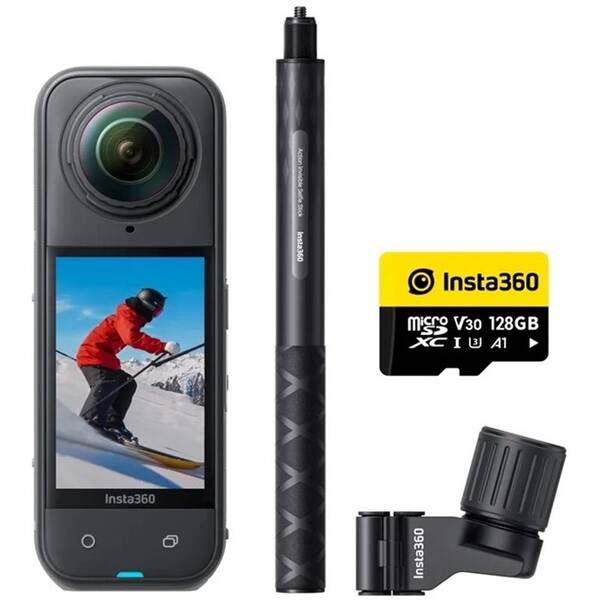 Outdoorová kamera Insta360 X5 Ski Bundle čierna

