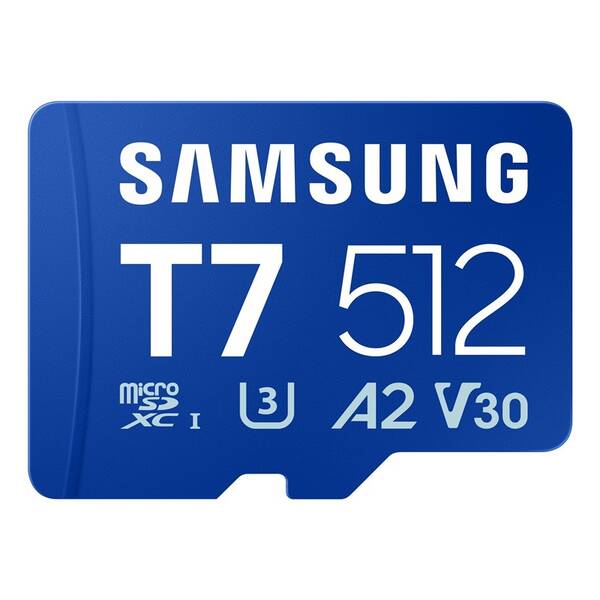 Pamäťová karta Samsung T7 MicroSDXC 512GB UHS-I U3 (170R) modrá


