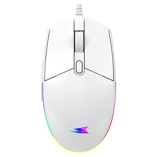 Myš Baracuda CRAB biela

