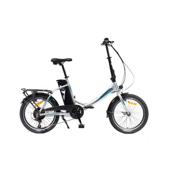 Elektrobicykel GoGEN Lumion 2026 strieborné/tyrkysové

