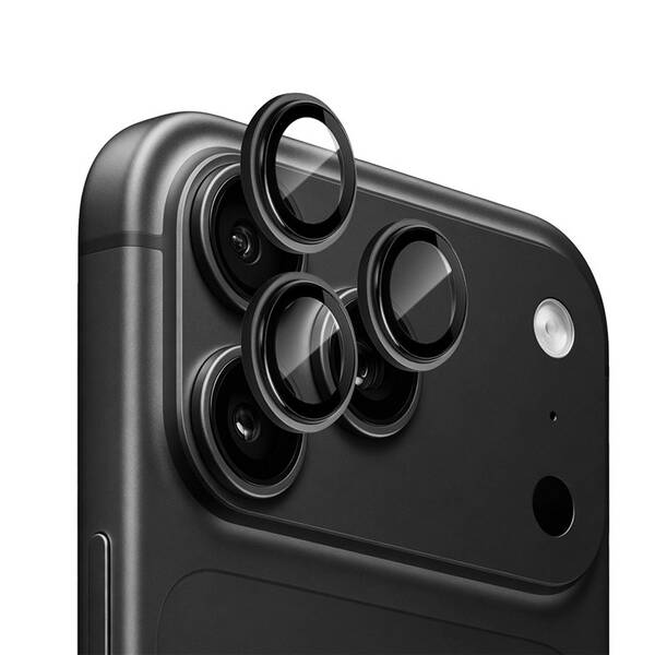 Ochranné sklo šošovky fotoaparátu Mobile Origin Easy Lens Guards na Apple iPhone 18 Pro/18 Pro Max čierne/priehľadné

