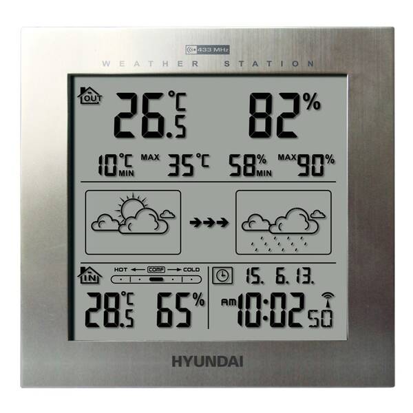 Meteorologická stanica Hyundai WS 2244 M strieborná


