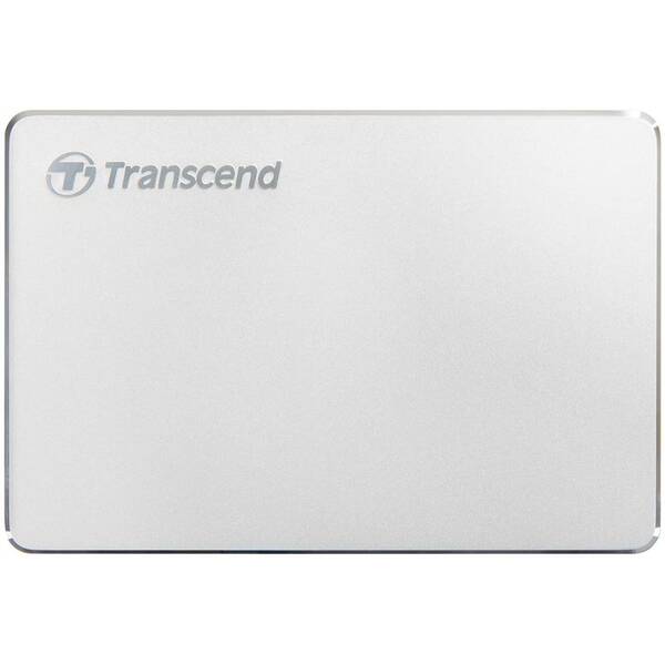 Externý pevný disk Transcend 25C3S 1TB, USB-C (3.1 Gen 1) strieborný


