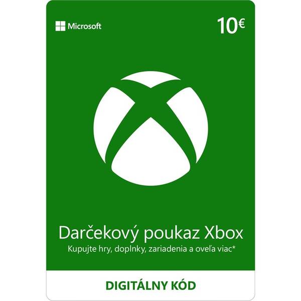  Microsoft Xbox darčeková karta 10 EUR - elektronická licencia 

