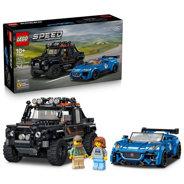 Stavebnica LEGO® Speed Champions 77264 Jaguar Project 7 a Land Rover Defender 

