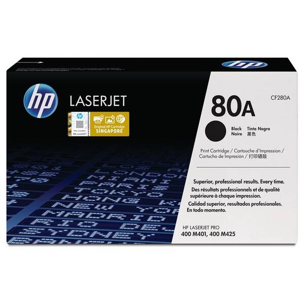 Toner HP 80A, 2 700 strán čierny

