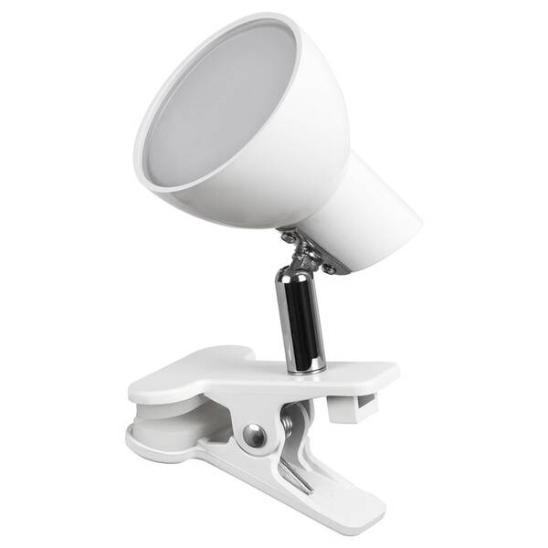 Stolná lampa Rabalux Noah 1477 s klipem biela

