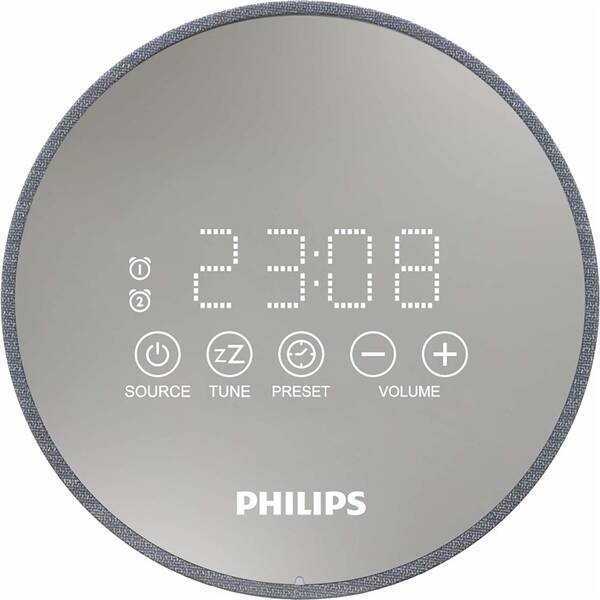 Rádiobudík Philips TADR402 sivý


