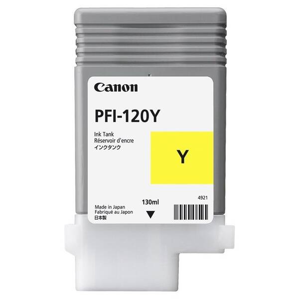 Cartridge Canon PFI-120Y, 130 ml žltá

