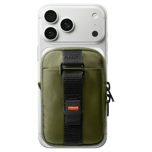 Peňaženka Spigen Portable Organizer Pouch TintapZip MagSafe oranžová/khaki


