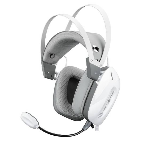 Headset White Shark GOTTAN, PC, PS4/PS5, XBOX, Mac biely

