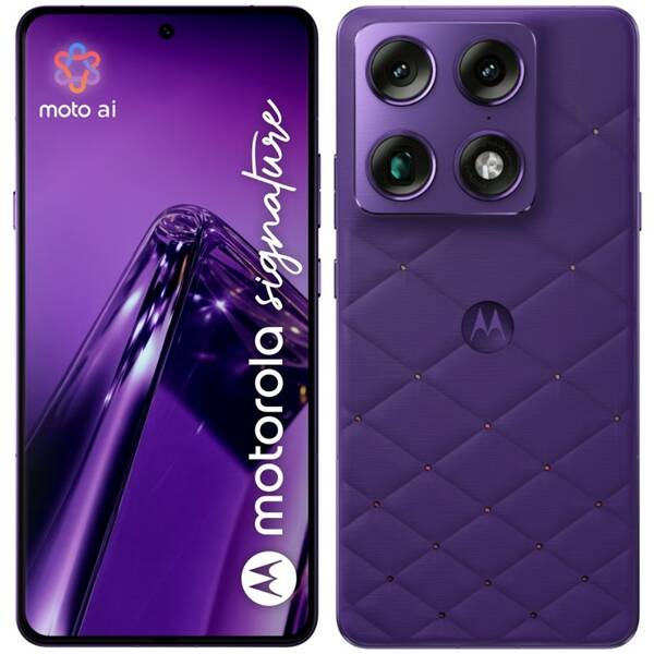 Mobilný telefón Motorola Signature Crystals by Swarovski 5G 16 GB / 512 GB fialový

