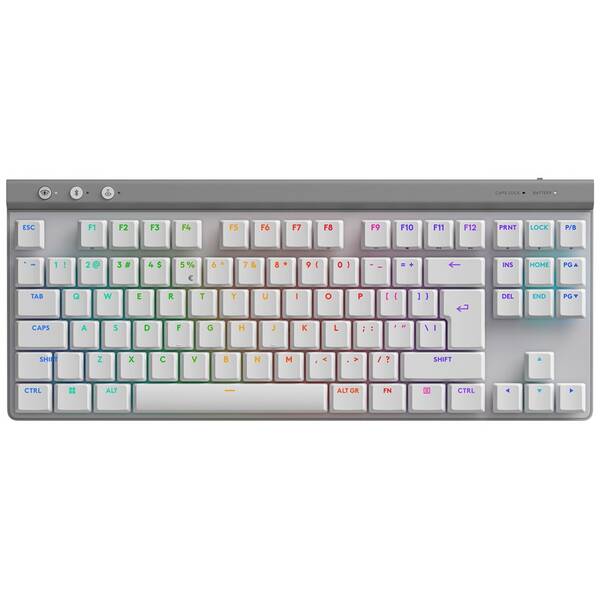Klávesnica Logitech G515 TKL Lightspeed, US INT'L layout biela

