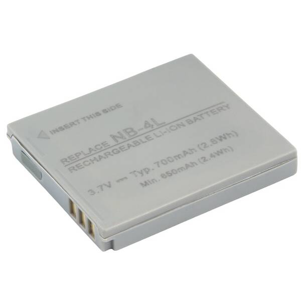 Batéria Avacom Canon NB-4L Li-ion 3.7V 700mAh 2.6Wh sivá


