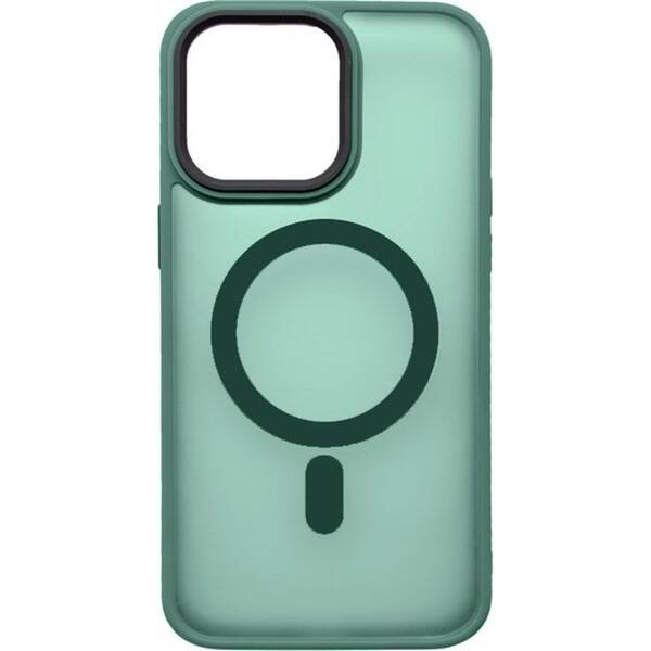 Kryt na mobil Mobilnet Frosted s podporou MagSafe na Apple iPhone 15 Pro zelený

