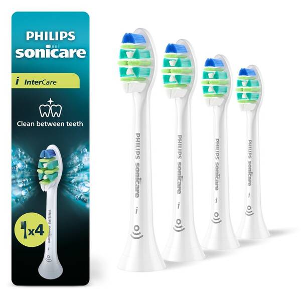 Náhradné hlavice Philips HX9004/87, 4 ks biela

