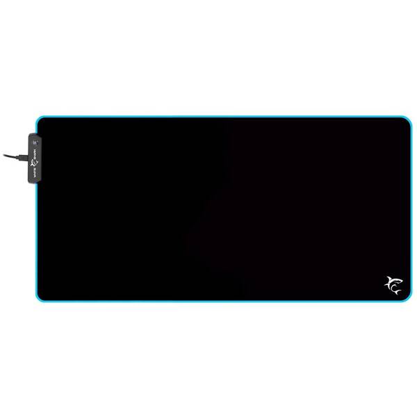 Podložka pod klávesnicu a myš White Shark LED LUMINOUS XL, 80 × 35 cm čierna

