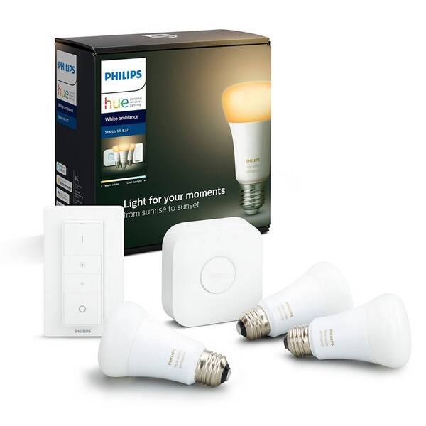 Štartovacia sada Philips Bluetooth 9W, E27, White Ambiance + Switch, Bridge 

