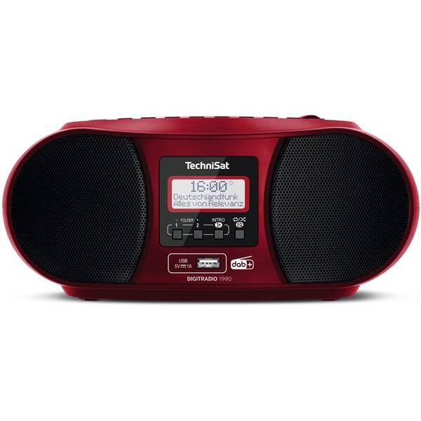 Rádioprijímač DAB+/CD Technisat DIGITRADIO 1990 červený

